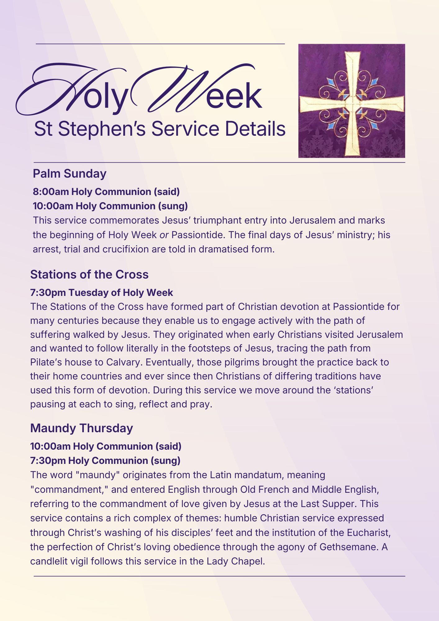 Easter Descriptors 1